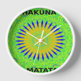 Reloj Diseño de un motivo africano en la impresión de ar