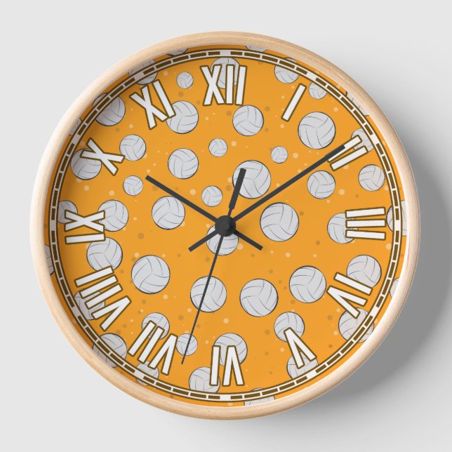 Reloj Diseño de voleibol (Anverso)