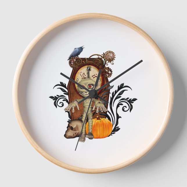 Reloj Diseño divertido de halloween (Anverso)