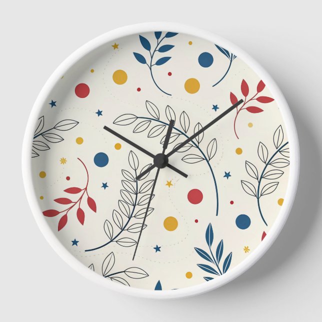 Reloj Diseño Floral (Anverso)