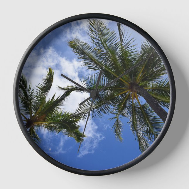 Reloj Diseño Palm tropical (Anverso)