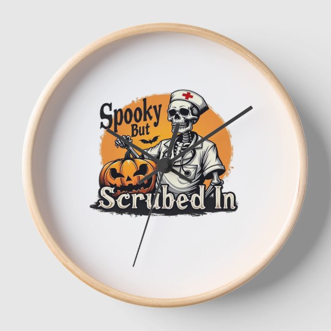 Reloj Diseño sobredimensionado de camiseta para enfermer (Anverso)