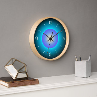 Reloj Diseño Verde/Aqua/Purple>Reloj de pared
