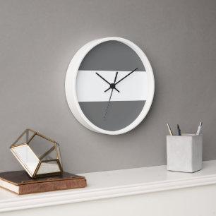 Reloj Diversión deportiva profesional moderno gris rayas
