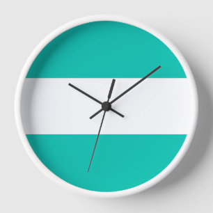 Reloj Diversión deportiva retro rayas náuticas anchas bl