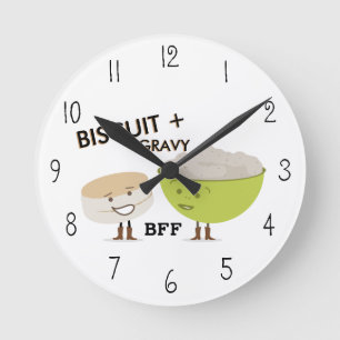 Reloj divertido de la galleta y de la salsa BFF