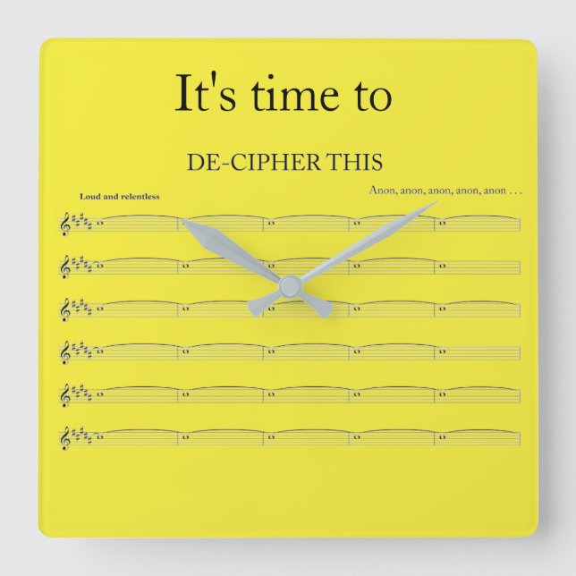 Reloj divertido de los organizadores (Anverso)