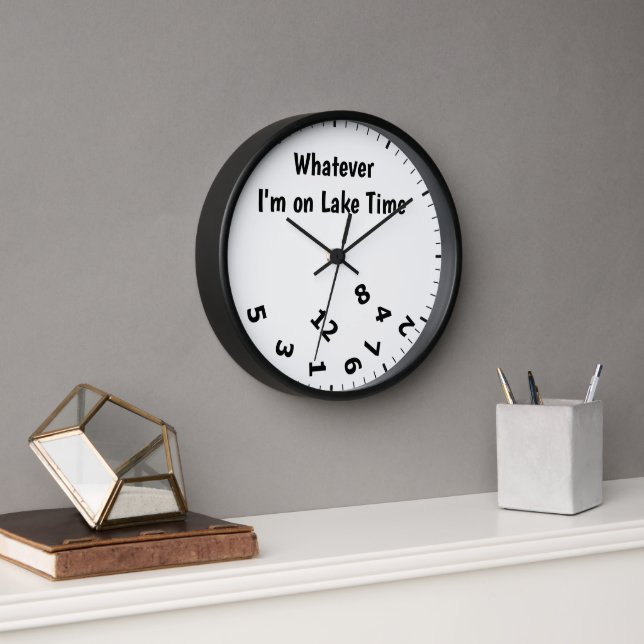 Reloj Divertido lo que esté en Lake Time Clock (Oficina)