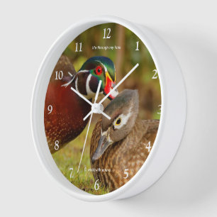 Reloj Divertidos Whispers del pato de la madera Dulces N