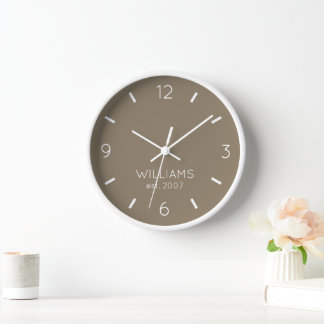 Reloj DIY Clock | Color, nombre, texto del Personalizado