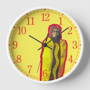 Reloj docente de perro caliente
