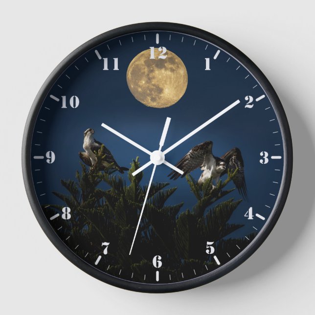 Reloj Dos Ospreys en la luna llena (Anverso)