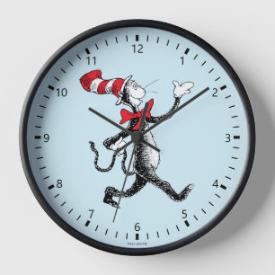 Reloj Dr. Seuss El gato en el sombrero Paseo del gato