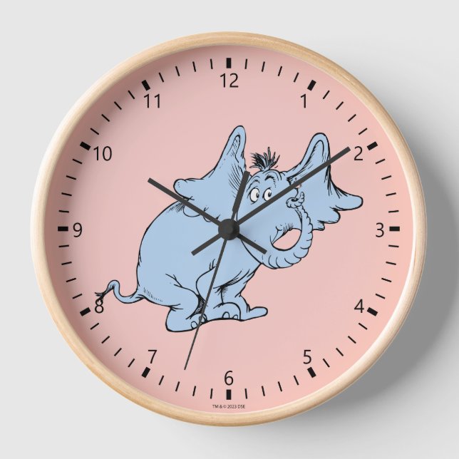 Reloj Dr. Seuss | Horton mira de lado (Anverso)