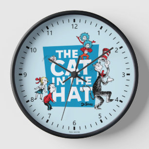 Reloj Dr. Seuss   Logotipo de El Gato en el Sombrero - P