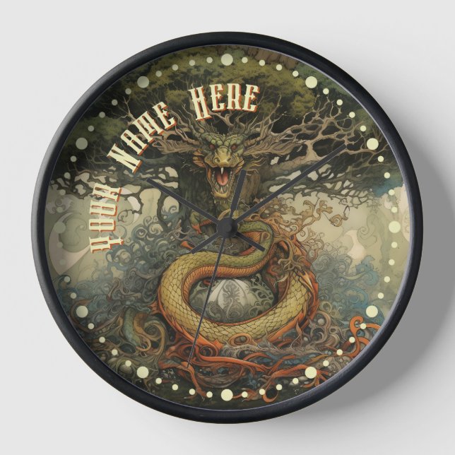 Reloj Dragón de árbol japonés (Anverso)