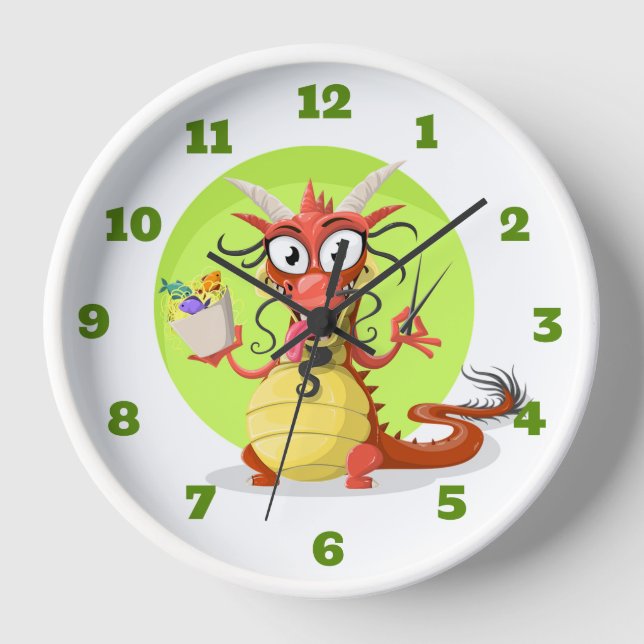 Reloj Dragón de Cute (Anverso)