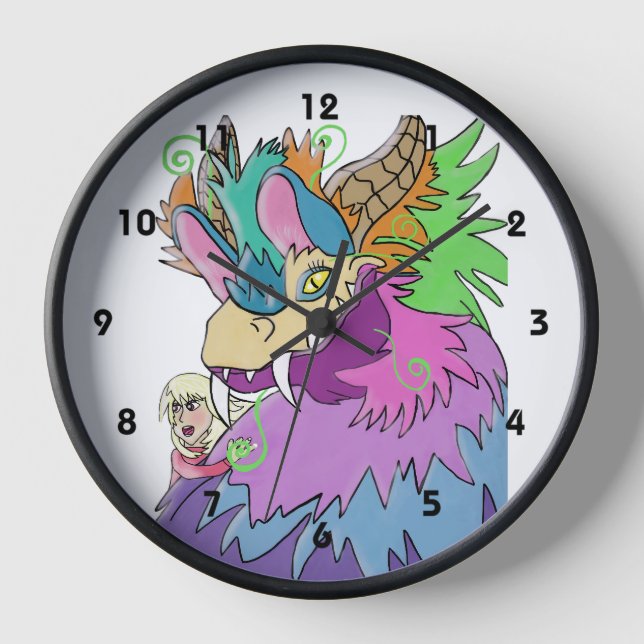 Reloj Dragón de Fiesta y Niña  (Anverso)