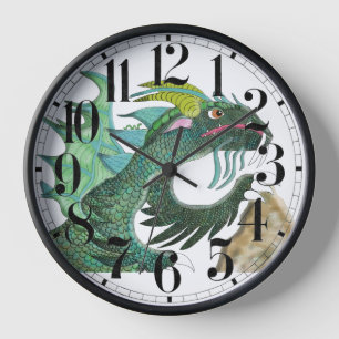 Reloj Dragón Veractus y Leslie la oruga