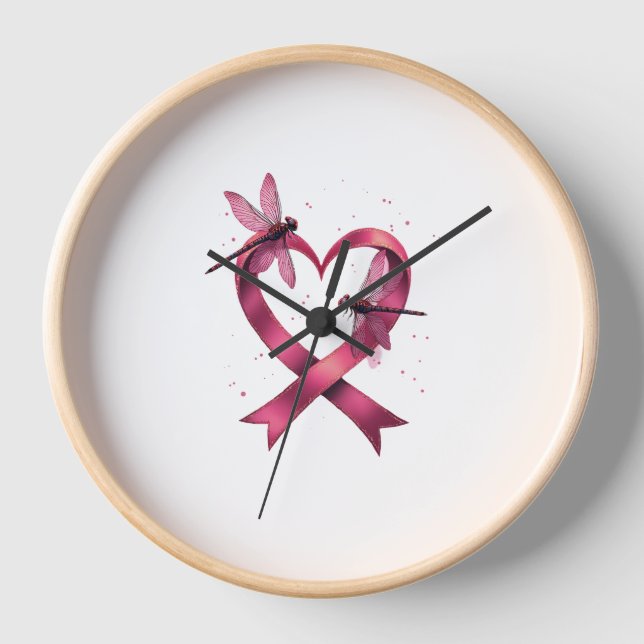 Reloj Dragonflies del corazón Hombres Mujeres Niños (Anverso)