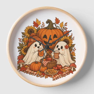 Reloj Dulces Fantasmas de Halloween Calabaza Otoño Pícni