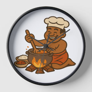 Reloj Dumi Village Chef Clock