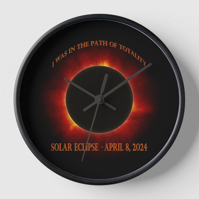 Reloj Eclipse solar total (Anverso)