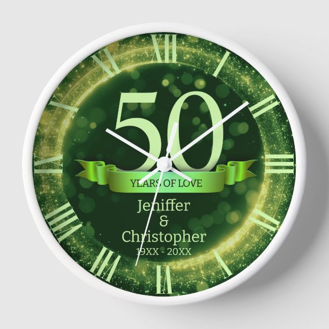 Reloj Edición de aniversario de bodas de año con brillo  (Anverso)