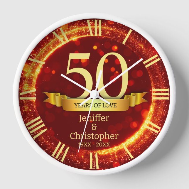 Reloj Edición de Bodas y Aniversario de Año con Brillo D (Anverso)