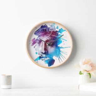 Reloj El arte abstracto de la corona de la corona de oru