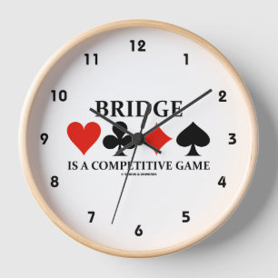 Reloj El Bridge Es Un Juego Competitivo Cuatro Palos De 