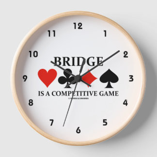 Reloj El Bridge Es Un Juego Competitivo Cuatro Palos De 