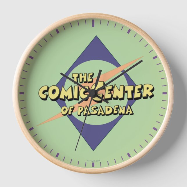 Reloj El Centro de Cómics de Pasadena (Anverso)