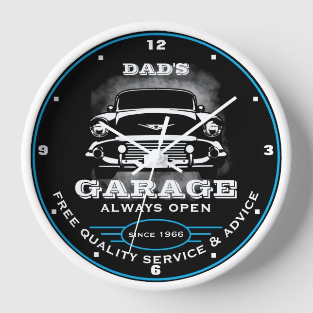 Reloj El garaje de papá o cualquier nombre siempre abren (Anverso)
