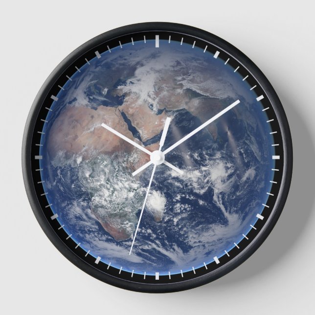 Reloj El Hemisferio Oriental Sobre El Planeta Tierra. (Anverso)