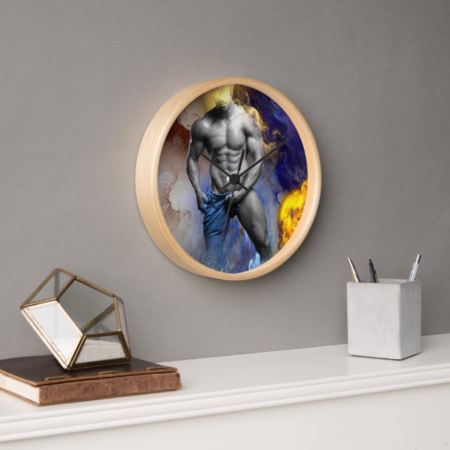 Reloj El hombre musculoso de SlipperyJoe camisón vapor (Oficina)