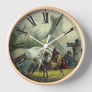 Reloj El indio y su caballo 1858
