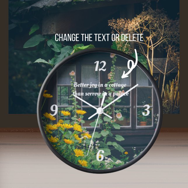 Reloj El jardín rústico y la acogedora casa de campo (Subido por el creador)