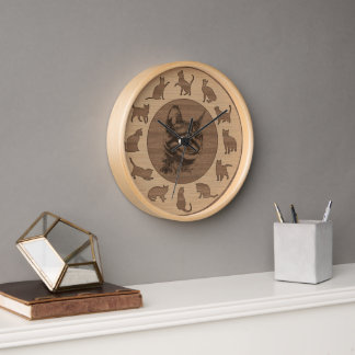 Reloj El propietario de gatos Kittes Regalo animal Resca