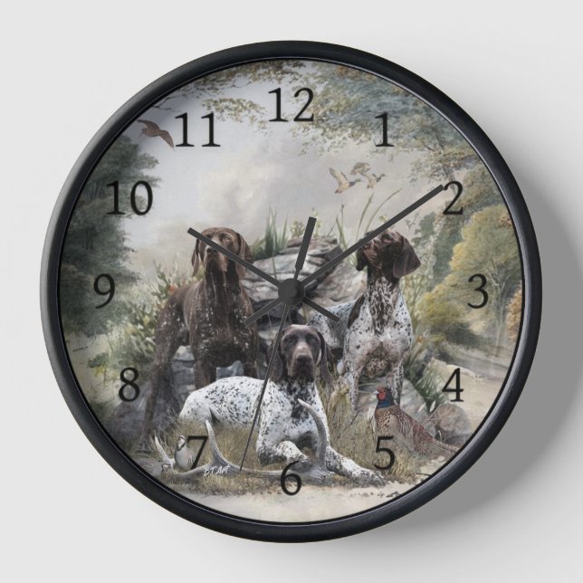 Reloj El puntero alemán de corto alcance o Deutsch Kurzh (Anverso)