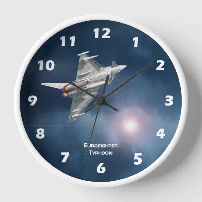 Reloj El tifón Eurofighter, con números