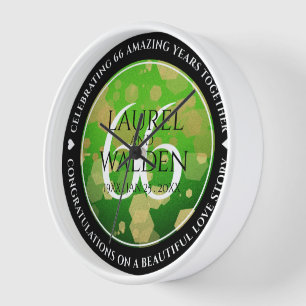 Reloj Elegante 66º aniversario del Boda Titanita