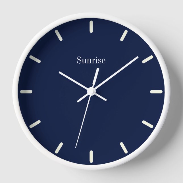 Reloj Elegante azul marino y blanco (Anverso)