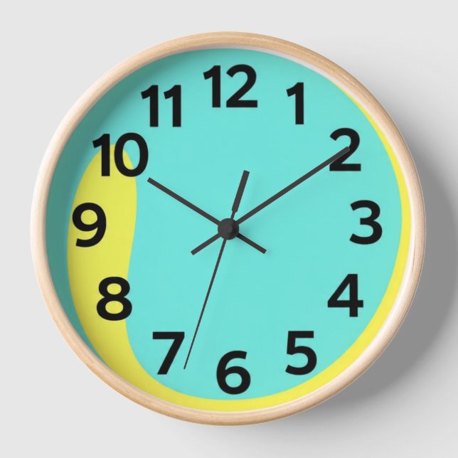 Reloj elegante de pared Minimalista (Anverso)