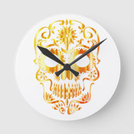 Reloj elegante del cráneo