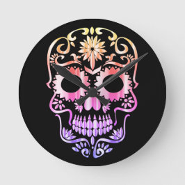 Reloj elegante del cráneo