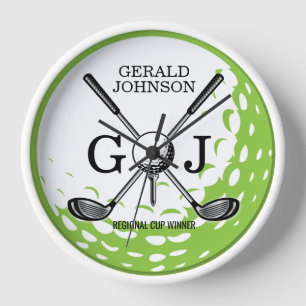 Reloj Elegante diseño Minimalista del Monograma de Golf