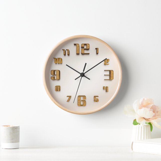 Reloj Elegante estilo purpurina (Hogar)