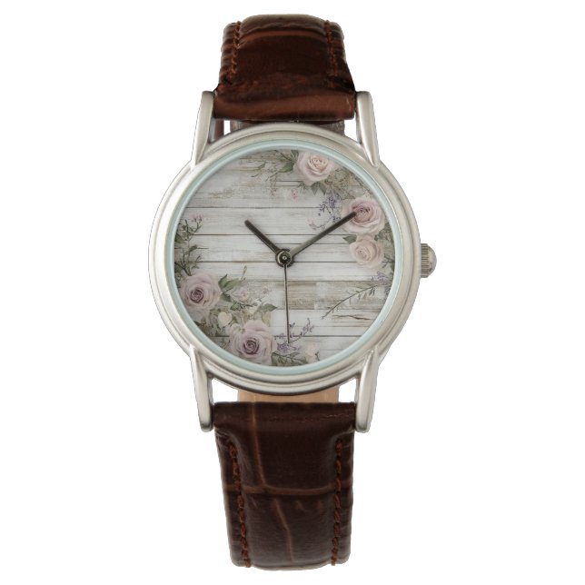 Reloj elegante Floral (Anverso)