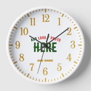 RELOJ ELEGANTE MODERNO PERSONALIZABLE BLANCO VERIFICADO